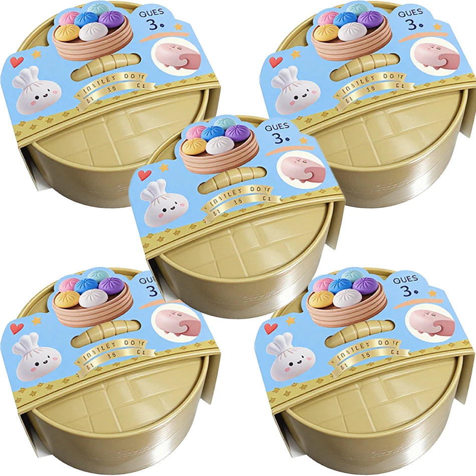 Dumpling Pressure Dumpling Squishies Cute Colorful Bun Toy Slow Rising Stress Relief Fidget Toy for Kids Adults Anti-Anxiety Toy