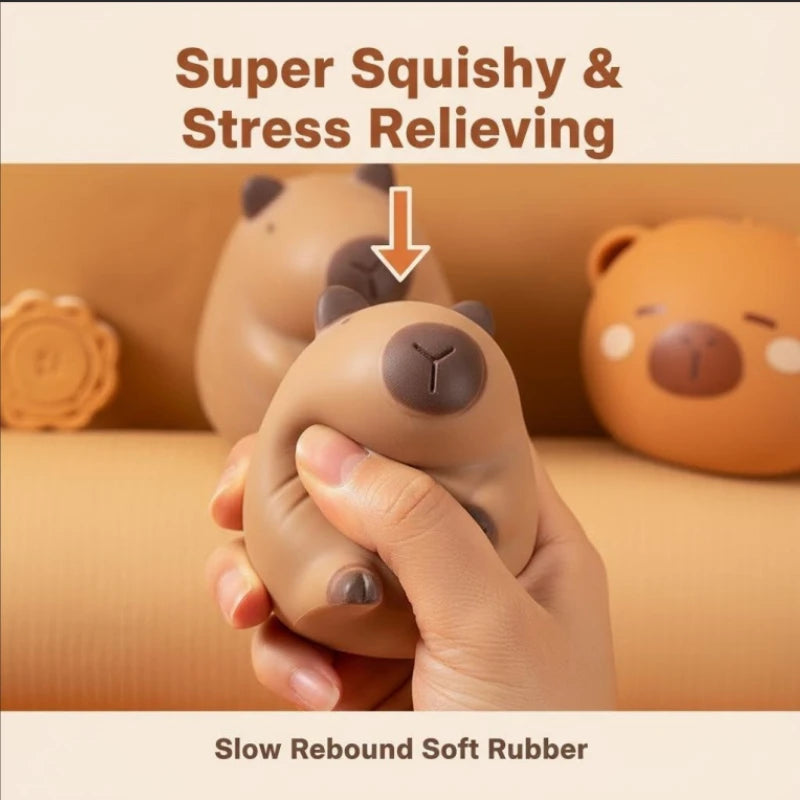 Capybara Slow Rising Squishy Kawaii Squishy Fidget Toy Stress Relief Squeeze Toy for Kids Adults Gift