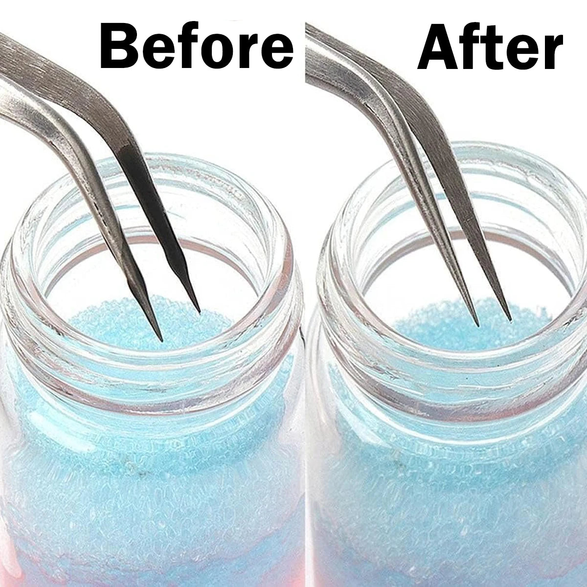 25ml Eyelashes Tweezers Cleaner Eyelash Extension Tweezers Cleaning Tools With Glue Remover Liquid And Sponge Ball Cleaning Glue