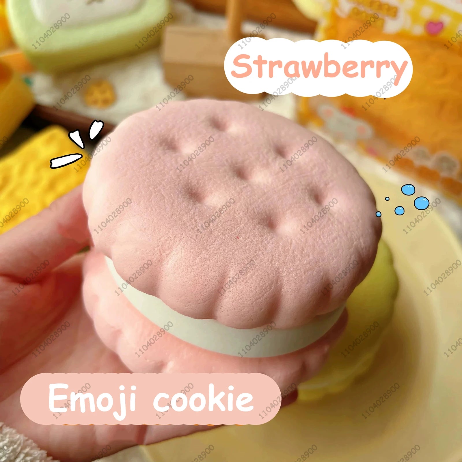 Squishy Simulated Cake Squeeze Toy Fidgets Toys Big Cookie Biscuit Slow Rising Squishy Anxiety Antistress Squishys Gifts Kids