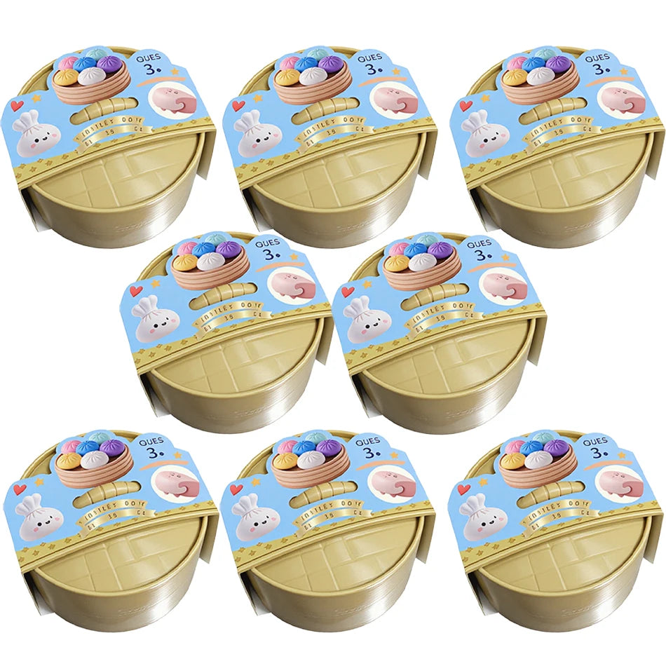 Dumpling Pressure Dumpling Squishies Cute Colorful Bun Toy Slow Rising Stress Relief Fidget Toy for Kids Adults Anti-Anxiety Toy