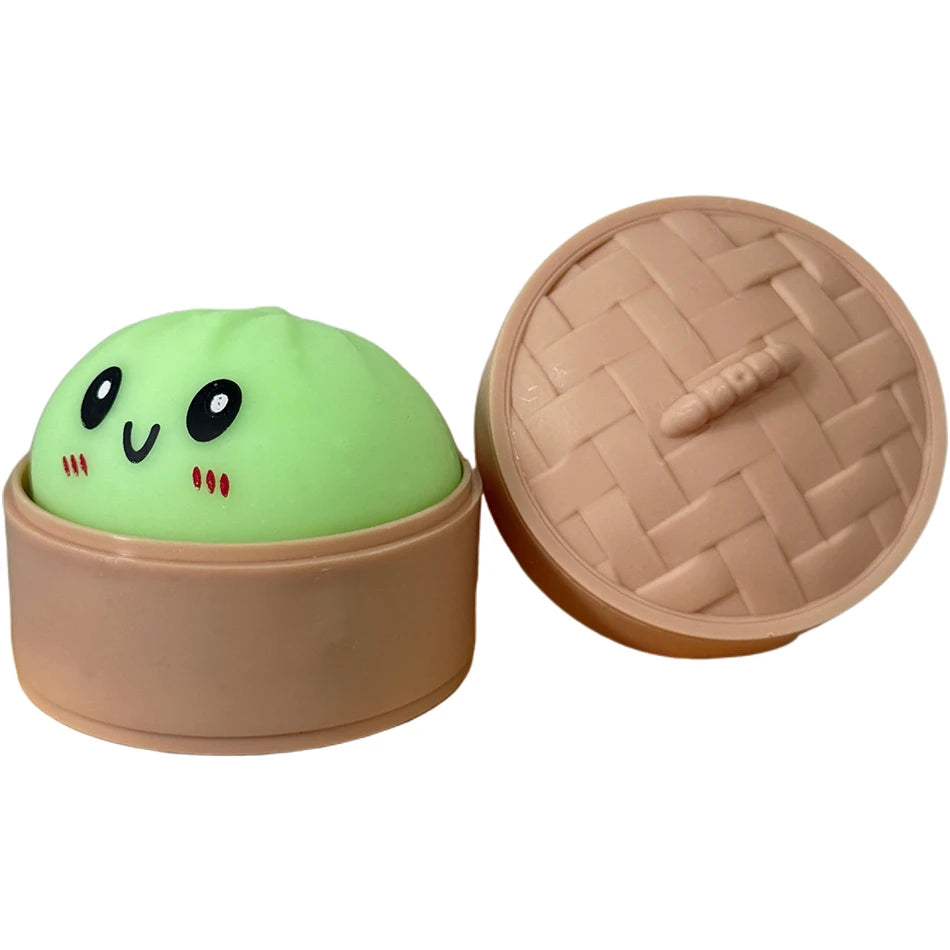 Dumpling Pressure Dumpling Squishies Cute Colorful Bun Toy Slow Rising Stress Relief Fidget Toy for Kids Adults Anti-Anxiety Toy
